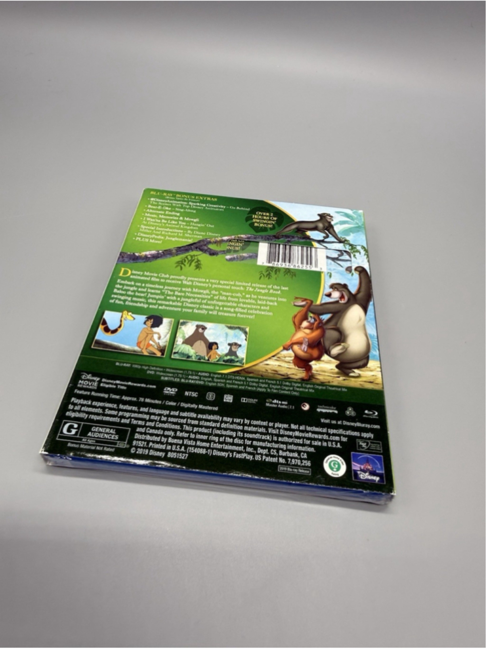 The Jungle Book (Blu-Ray, 2019) with Slipcover NEW - Picture 2 of 4